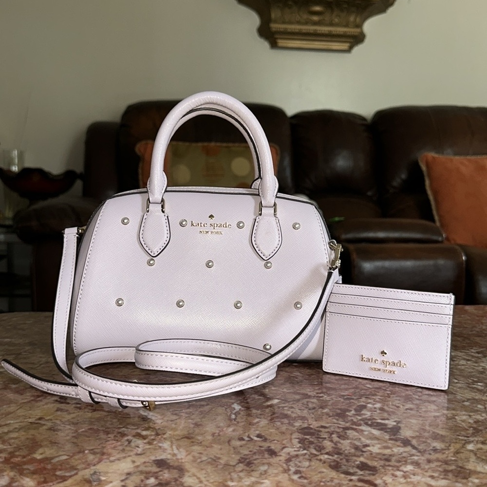 Kate Spade lilac  Handbag and Cardholder Set